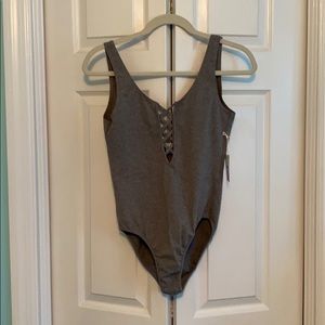 Gray bodysuit